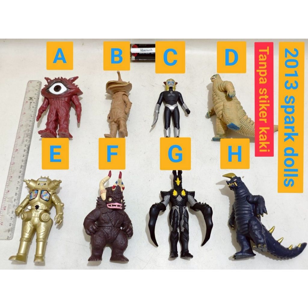 [/PCS] 2013 bandai spark doll ultra monster Gan q kanegon alien magma red king joe miclas hyper zett