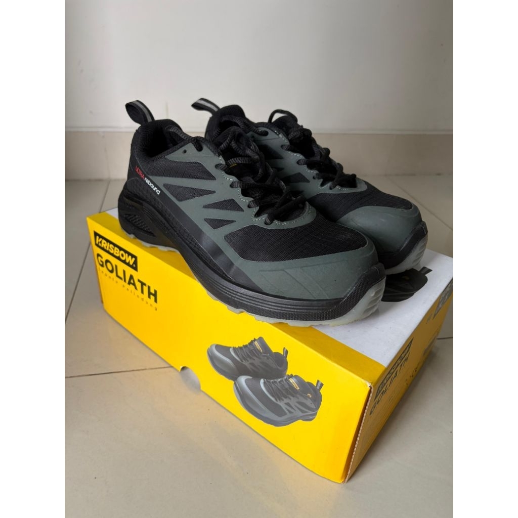 Sepatu Safety Shoes Krisbow Goliath Black