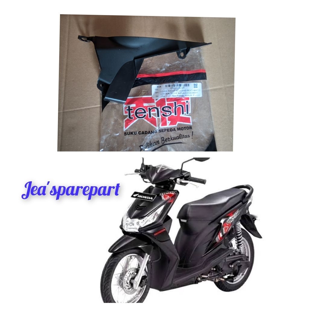 Cover Sok Cover Sambungan Bodi Belakang Beat Karbu 2009-2012. Merek Tenshi