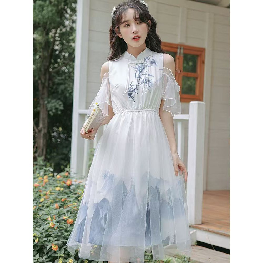 Pakaian Gaya China Wanita, Satu Set Hanfu Ditingkatkan