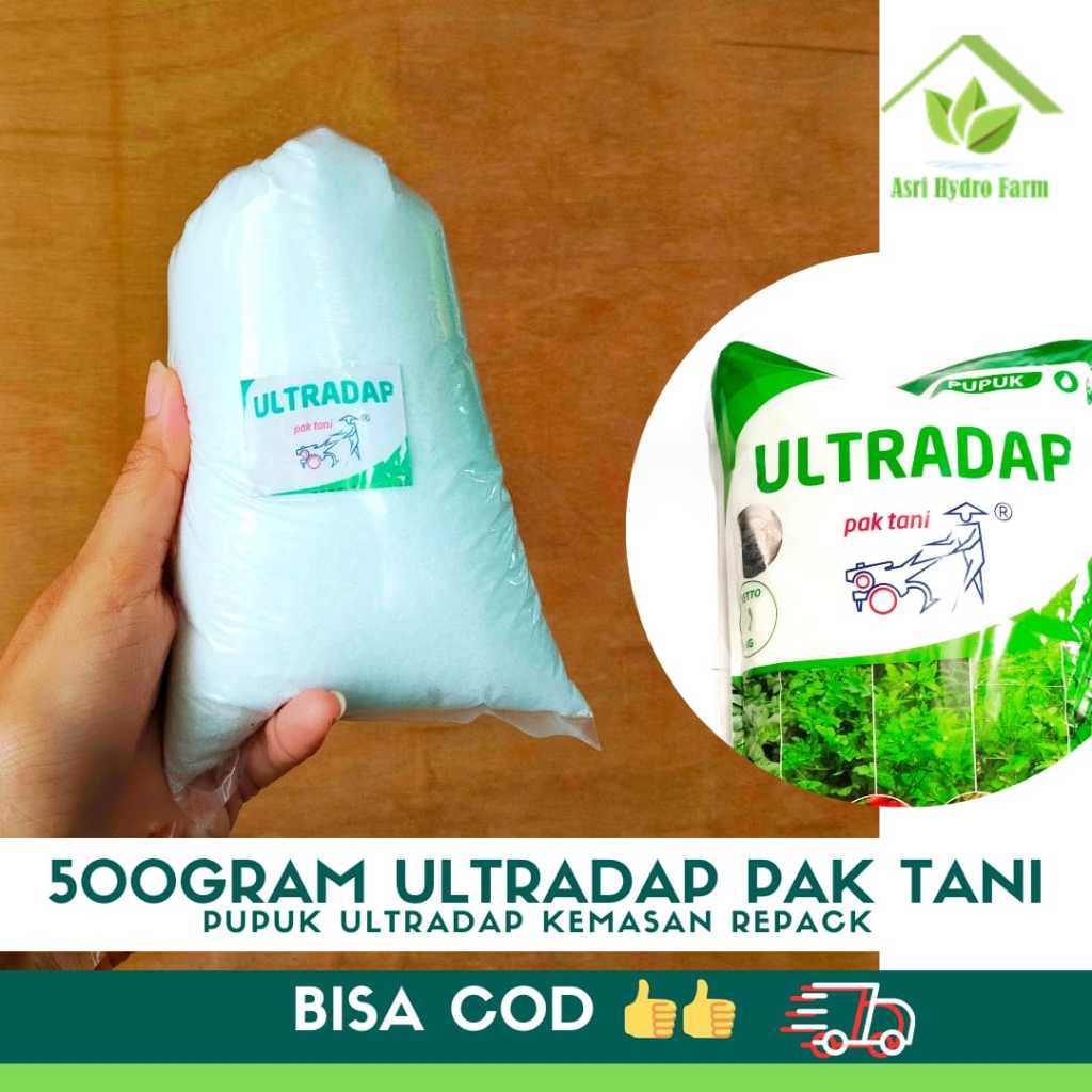 500GRAM ULTRADAP PAK TANI REPACK PLASTIK KLIP 500GRAM pupuk ultradap kemasan repack