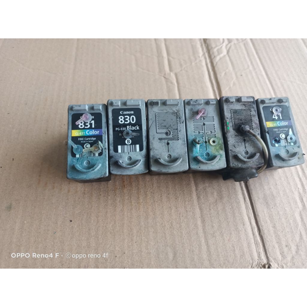 Tinta cartridge Canon 41,40,831,830 bekas infus bekas copotan real