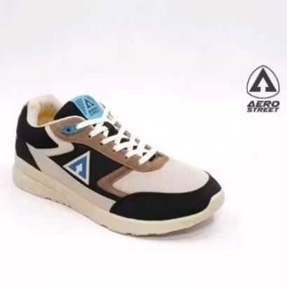 PRELOVED Aerostreet Sneakers Osaka Hitam Biru size 43 insole 27.9 cm