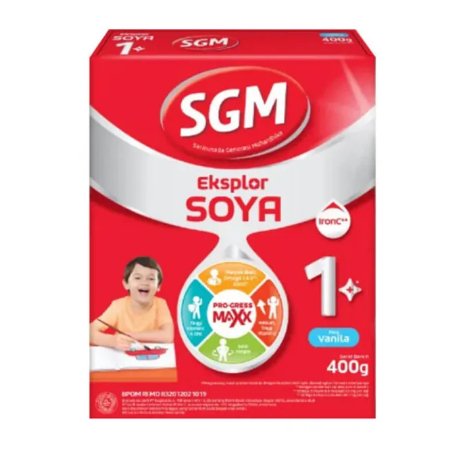 Sgm Soya 1+ 400gr Vanila/Madu (1-3 Tahun) - Susu Anak