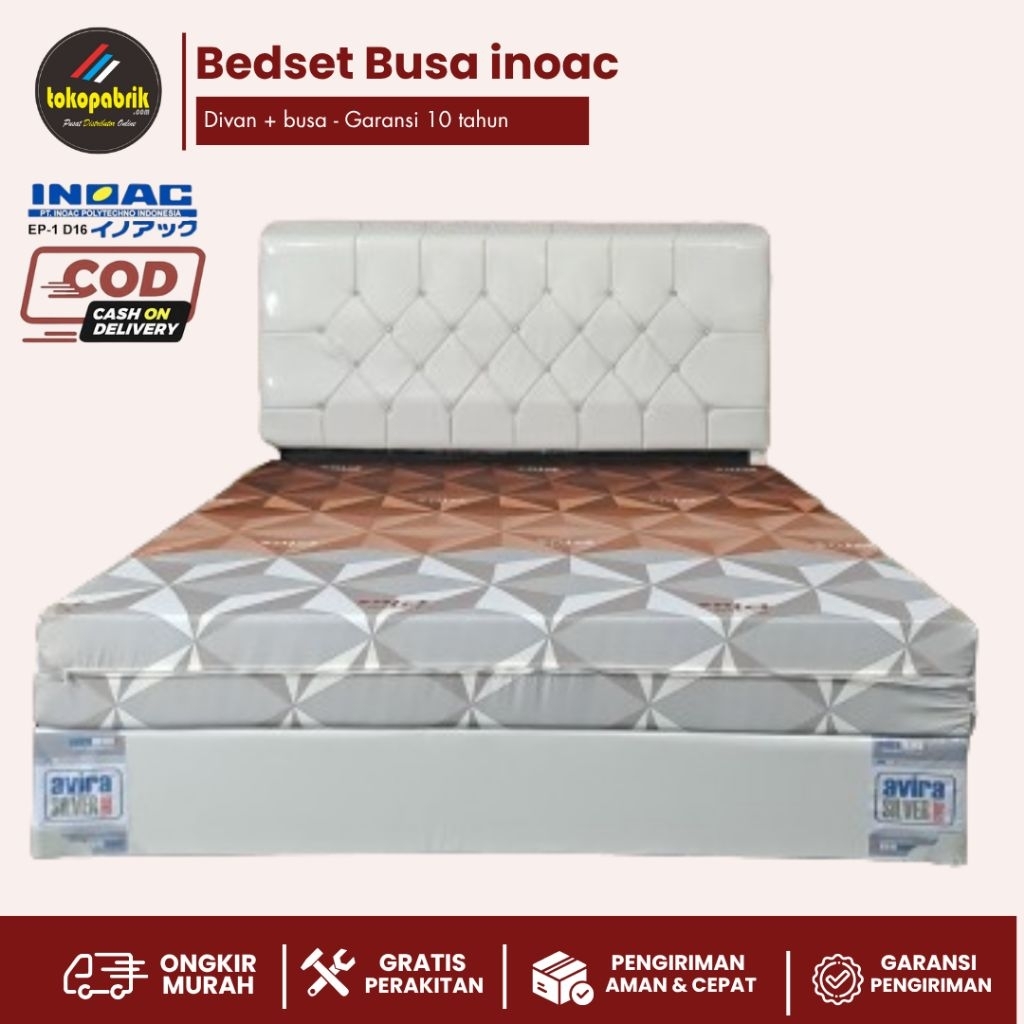 1set divan + busa inoac bedset inoac 160x200 kasur busa inoac 180x200 divan+busa murah