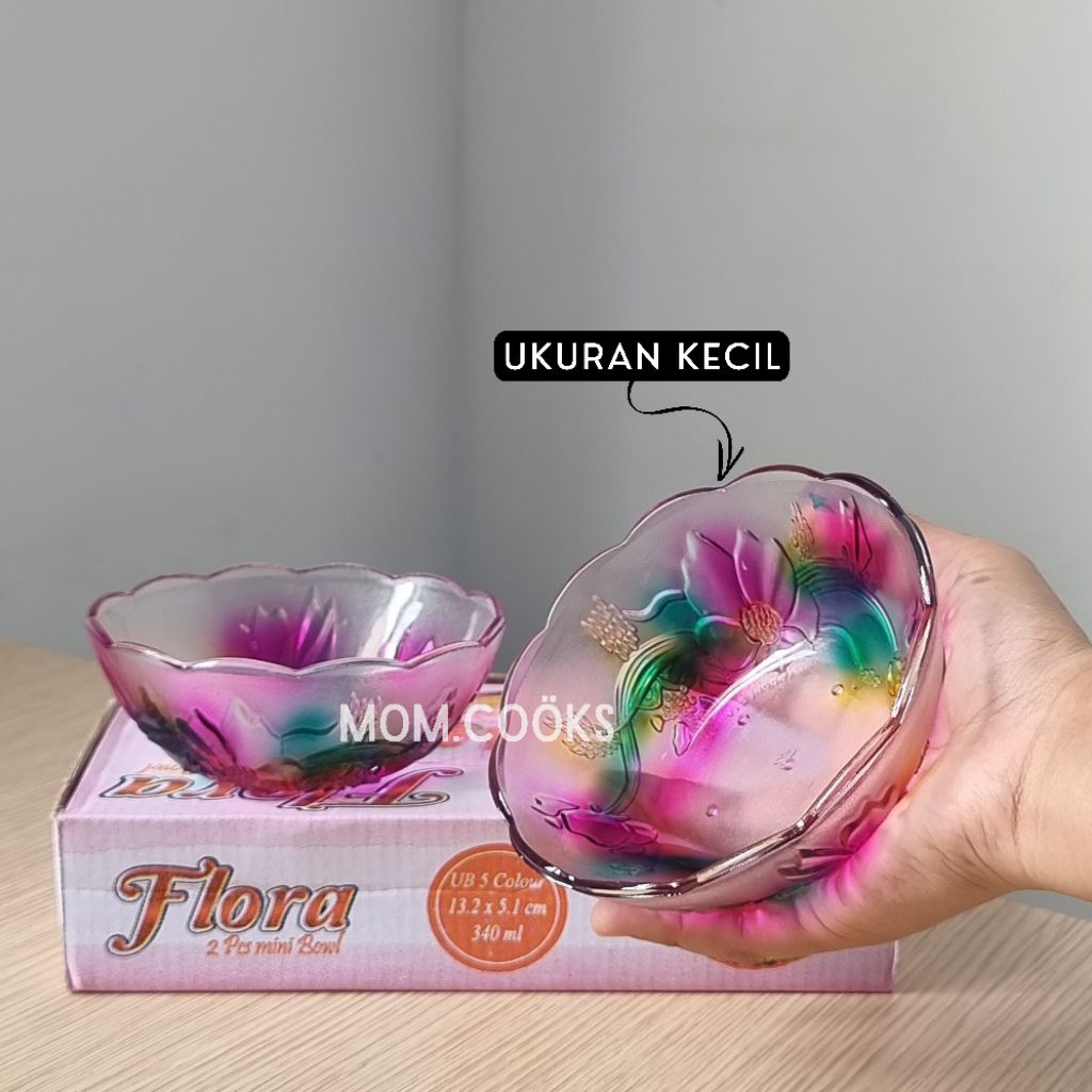 M390 [2 PCS] MANGKUK KACA MANGKOK KOBOKAN CUCI TANGAN MANGKUK SOUVENIR MANGKUK SAMBAL MANGKUK SNACK 