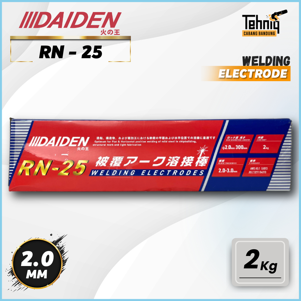 Daiden Kawat Electrode Daiden RN-25 E6013 | Kawat Las MMA  Daiden RN-25 E6013 | Kawat Electrode Daid