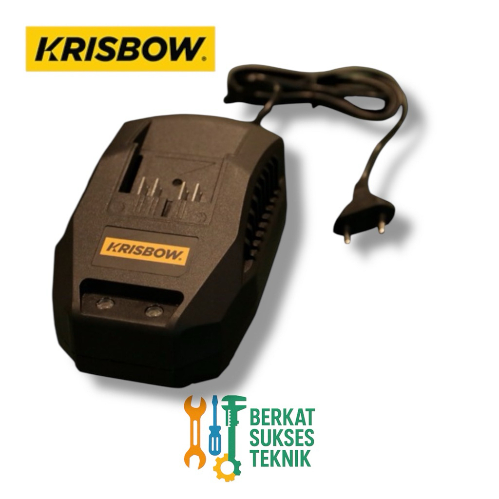 Krisbow Charger Baterai Impact Drill 13 mm 18V Edi18-13rc BATTERY CHARGER F/CORDLESS 18V IRABC18