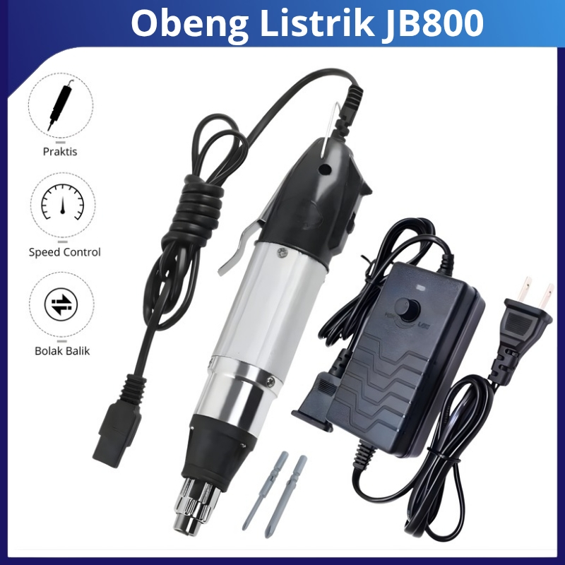 Obeng Listrik JB800 Bolak Balik Lengkap Mata Obeng Plus Obeng Elektrik Screwdriver