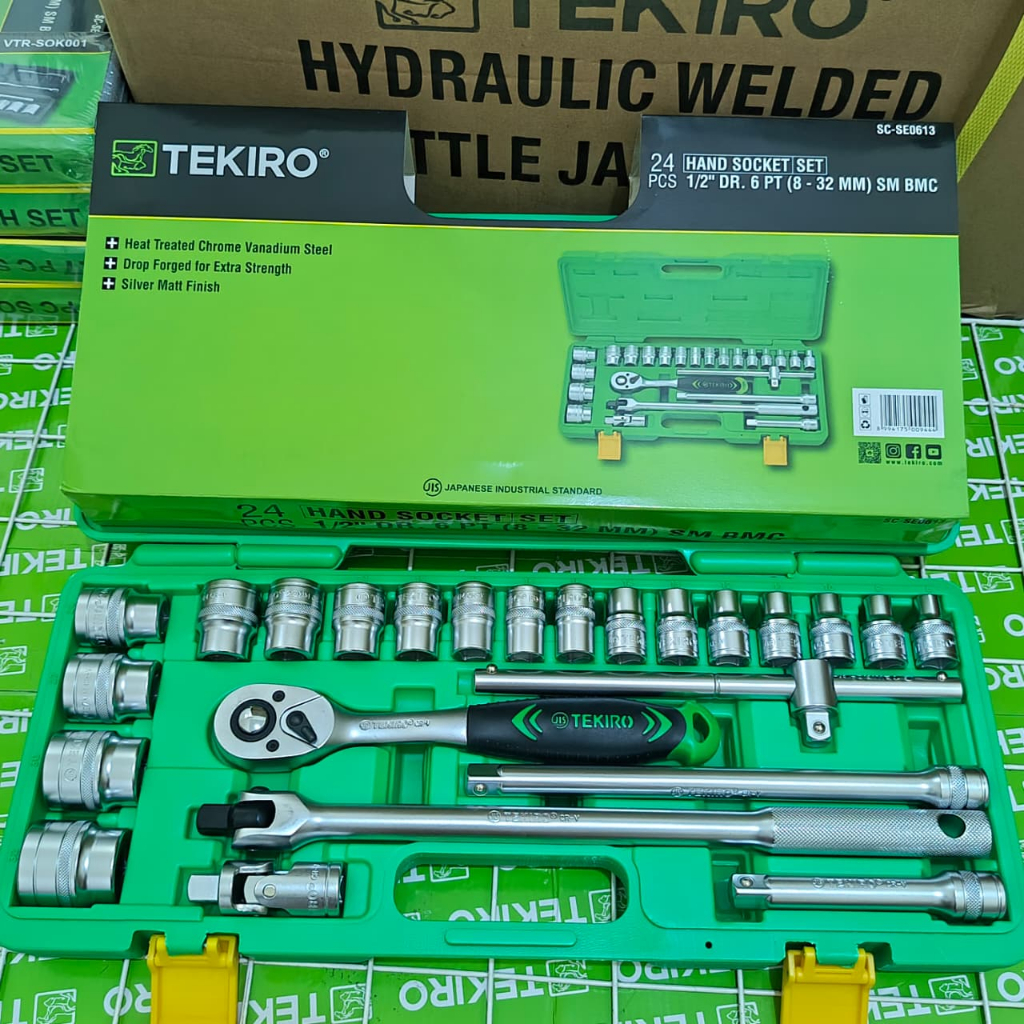 Kunci Sok Tekiro 24 Pcs Set Box Plastik Murah / Kunci 1set lengkap / Kunci t 1 set lengkap murah