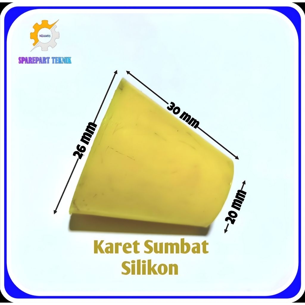 Karet Sumbat Silikon 26×30×20 Karet Penyumbat Lubang Botol