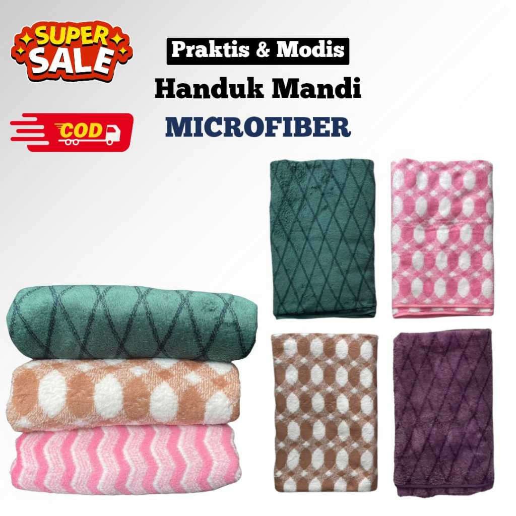 HANDUK MANDI MICROFIBER 70X140 HIGH QUALITY - HANDUK MANDI / HANDUK MICROFIBER