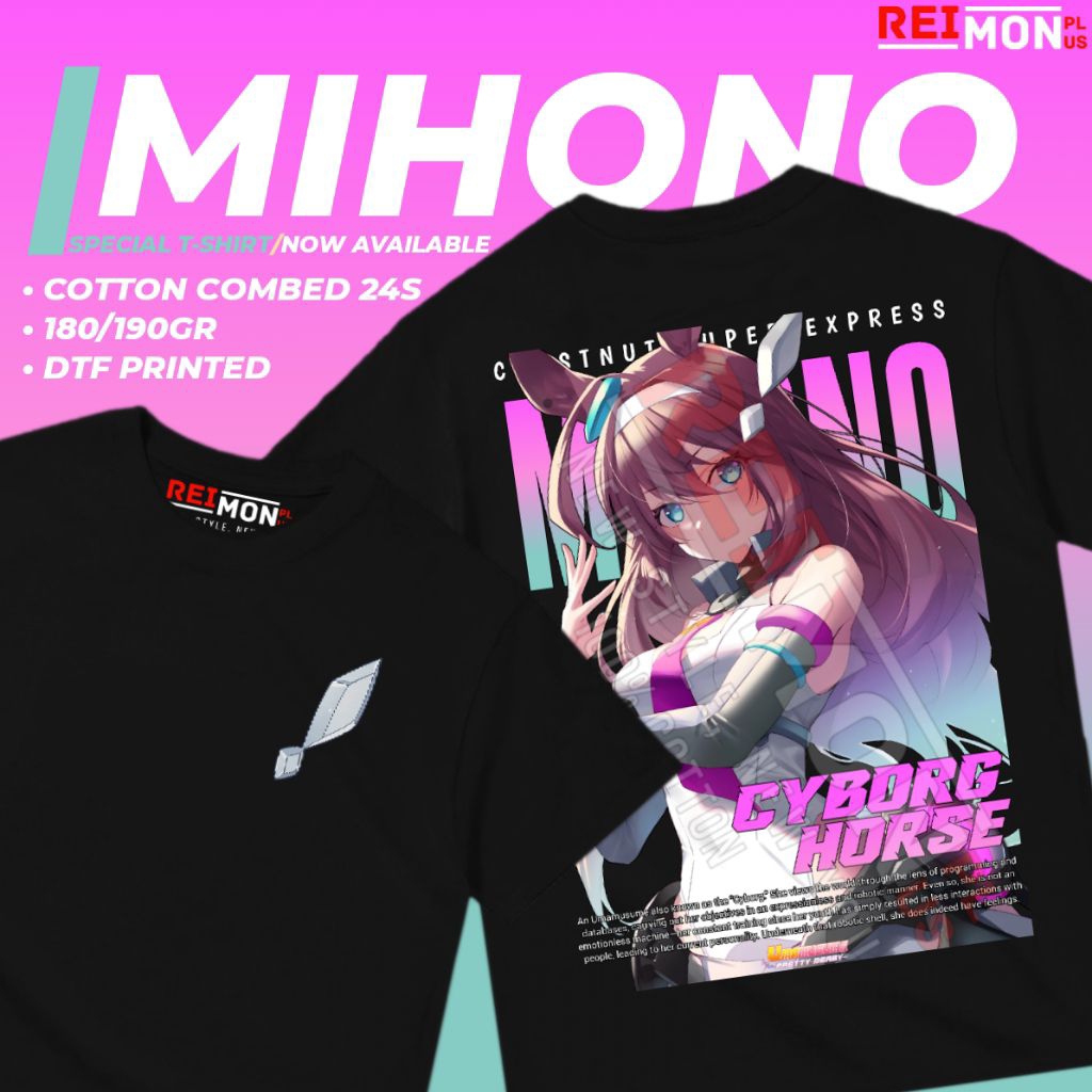 T-Shirt / Kaos Baju Game Mihono Bourbon Uma Musume: Pretty Dreby