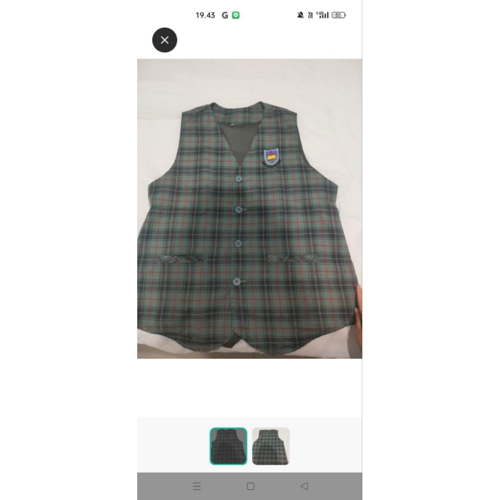 rompi dan celana SMA penabur