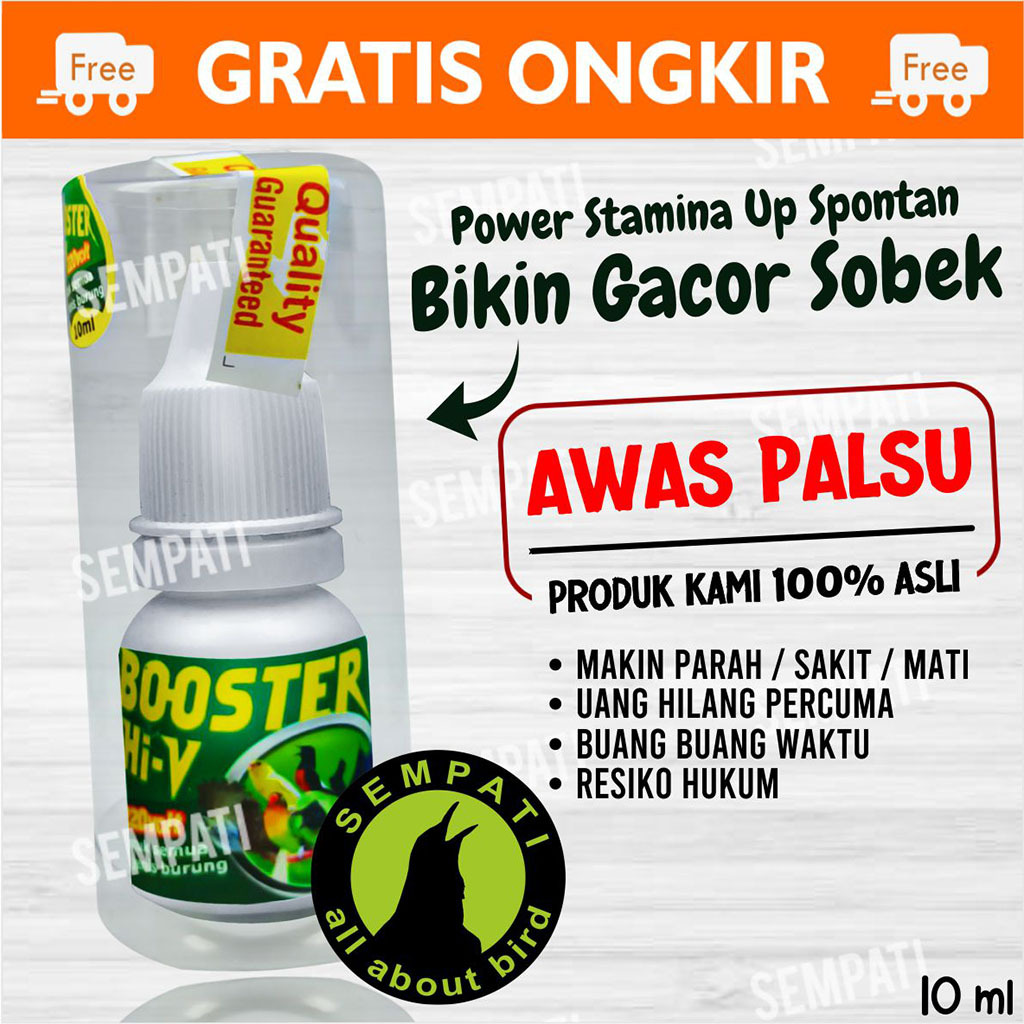 SEMPATI Booster Hi-V 220 Volt Boster Hivi Hi V 220v 10ml Vitamin Doping Obat Burung Pleci Penambah S