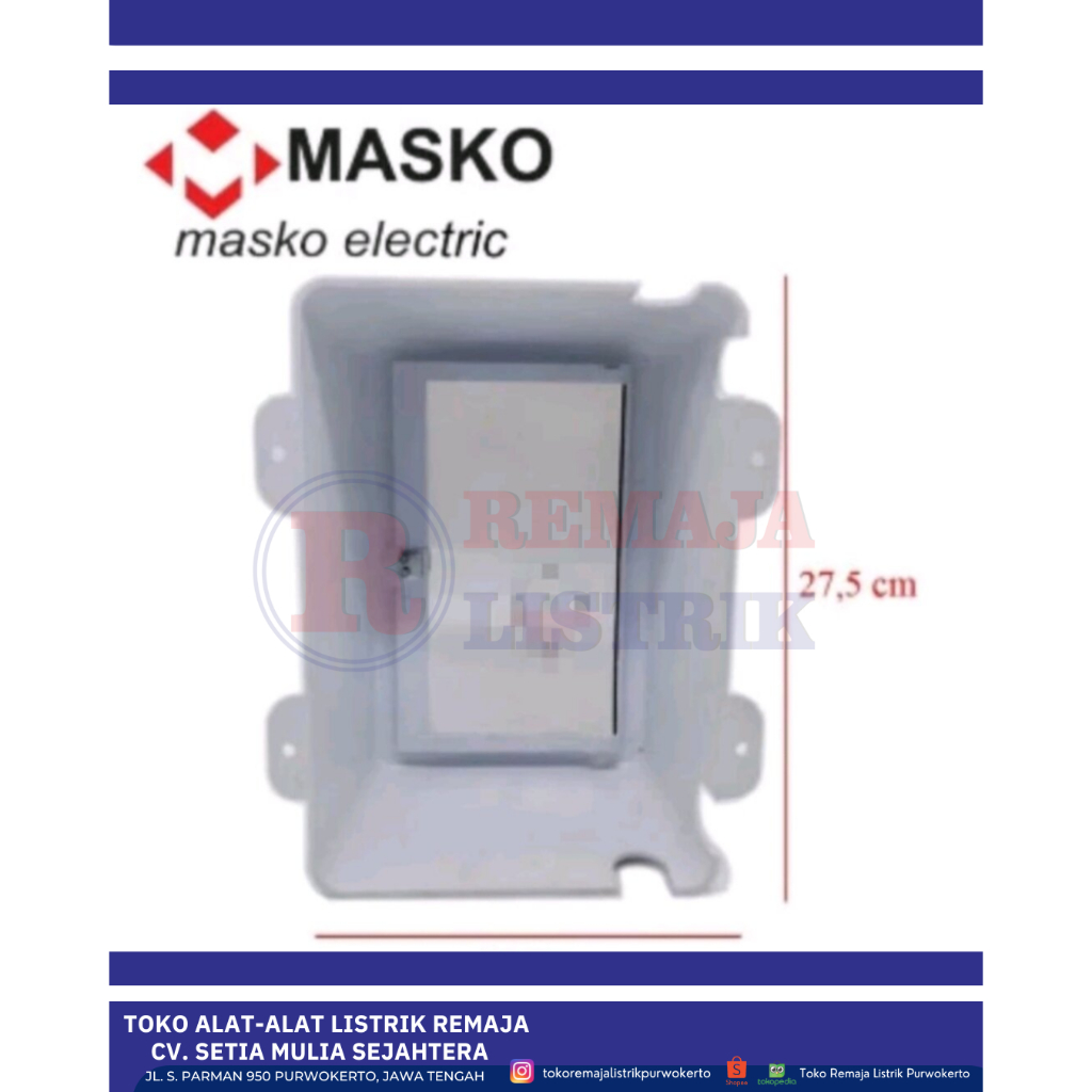 TUTUP METERAN PULSA MASKO / BOX KWH PELINDUNG TOKEN LISTRIK MASKO BAGUS TEBAL