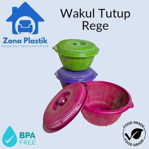 WAKUL TUTUP REGE - BESEK TUTUP NASI HAJATAN - MARANG NASI TUTUP BERKATAN PLASTIK PP5