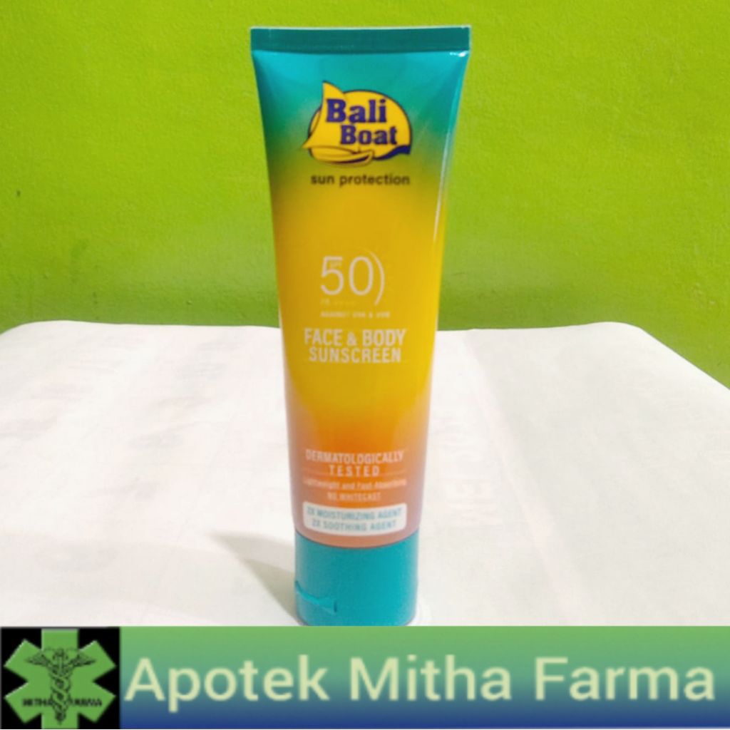 Bali Boat Face and Body Sunscreen SPF 50