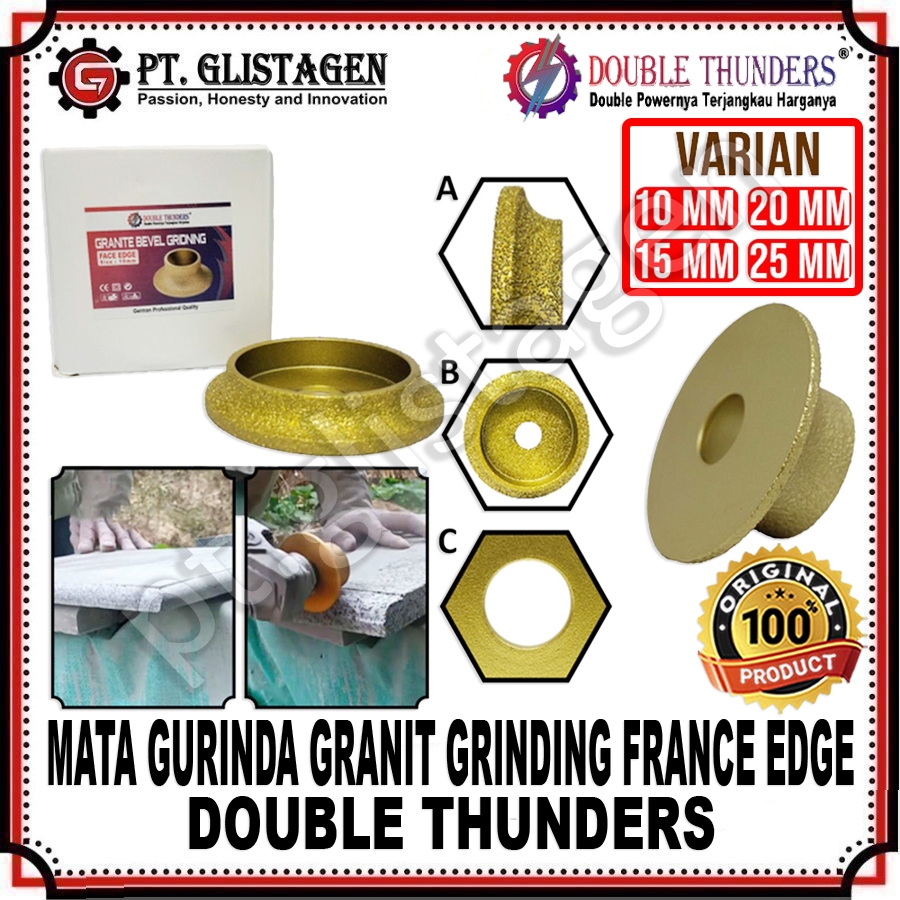DT Mata Gurinda Granite Bevel Grinding FRANCE Edge 3" inch Mata Gerinda Pinggul Bevel Granit Grindin