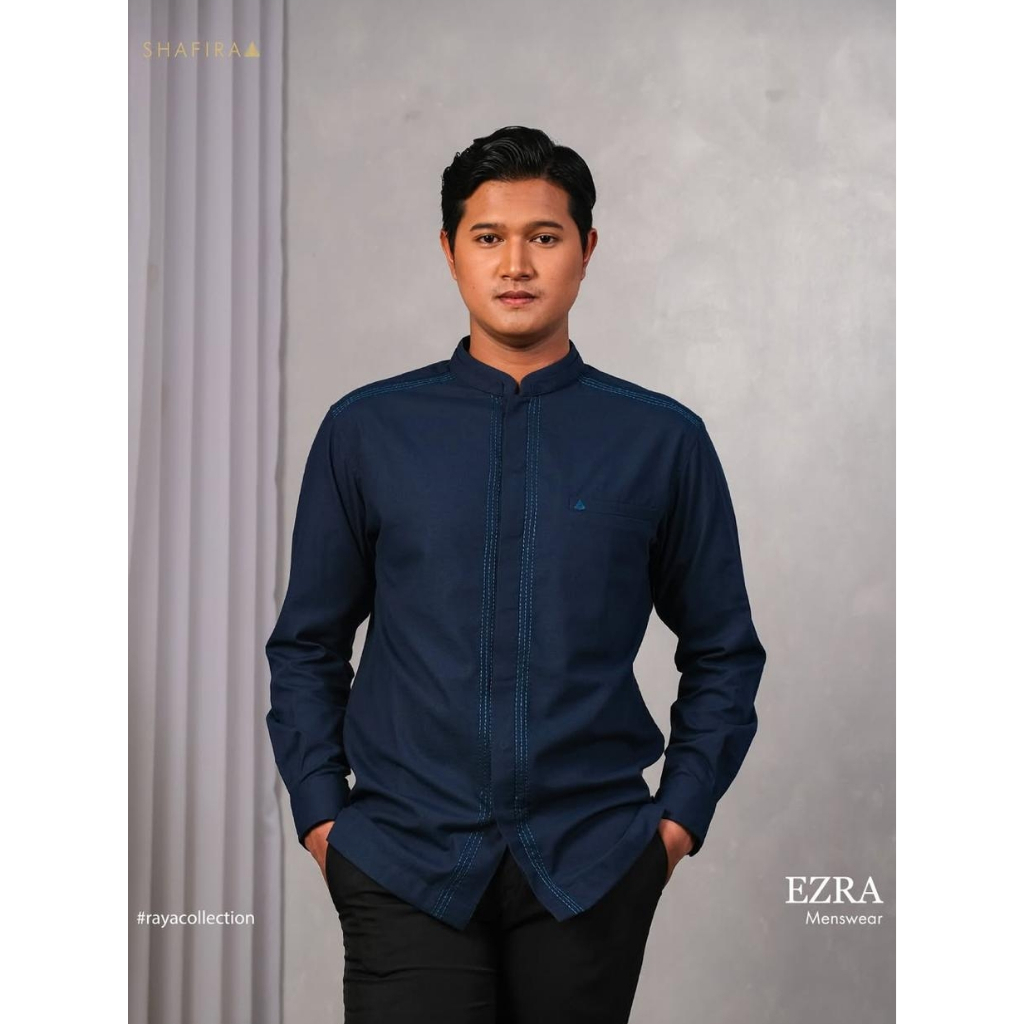 Shafira - Ezra Menswear | Baju Koko Atasan Tangan Panjang Pria