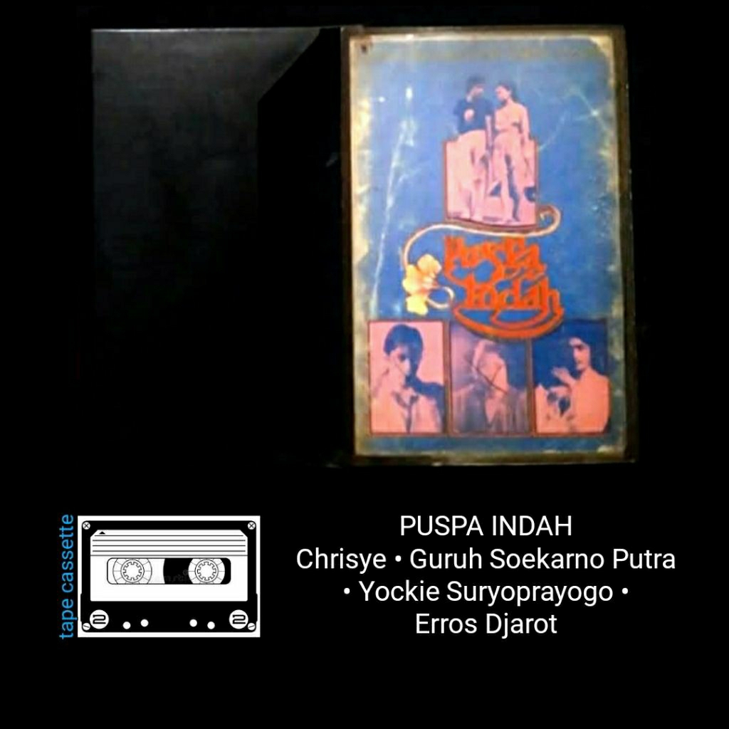 kaset tape pita jadul PUSPA INDAH Chrisye, Guruh Sukarno Putra, dķk