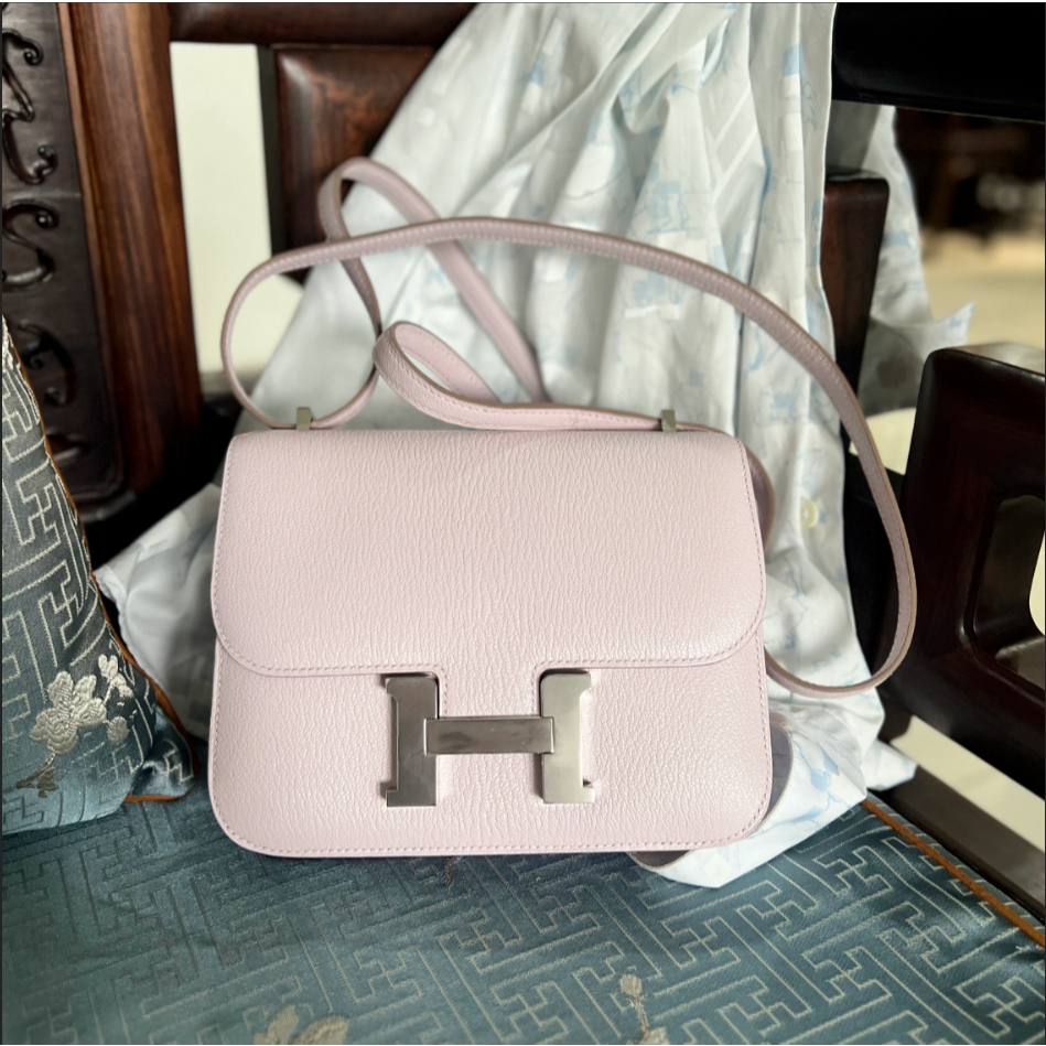 Pre Order Constance 19cm Tas Wanita Premium Shoulder Bag Goat Leather Handmade Luxury