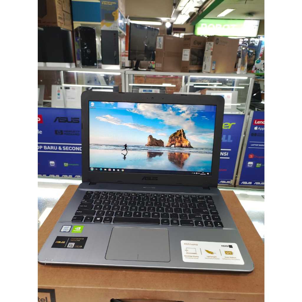 Laptop ASUS X441U Core i3 gen 8 VGA NVIDIA RAM 4 GB SSD 128 GB MULUS SIAP PAKAI