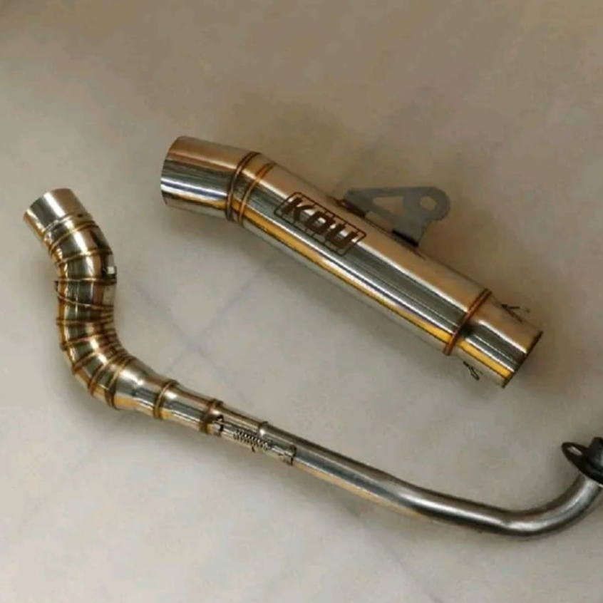 kou canister super open pipe tube type 1set and big elbow wave 100 110 125 xrm 125 xrm 110 smash 110