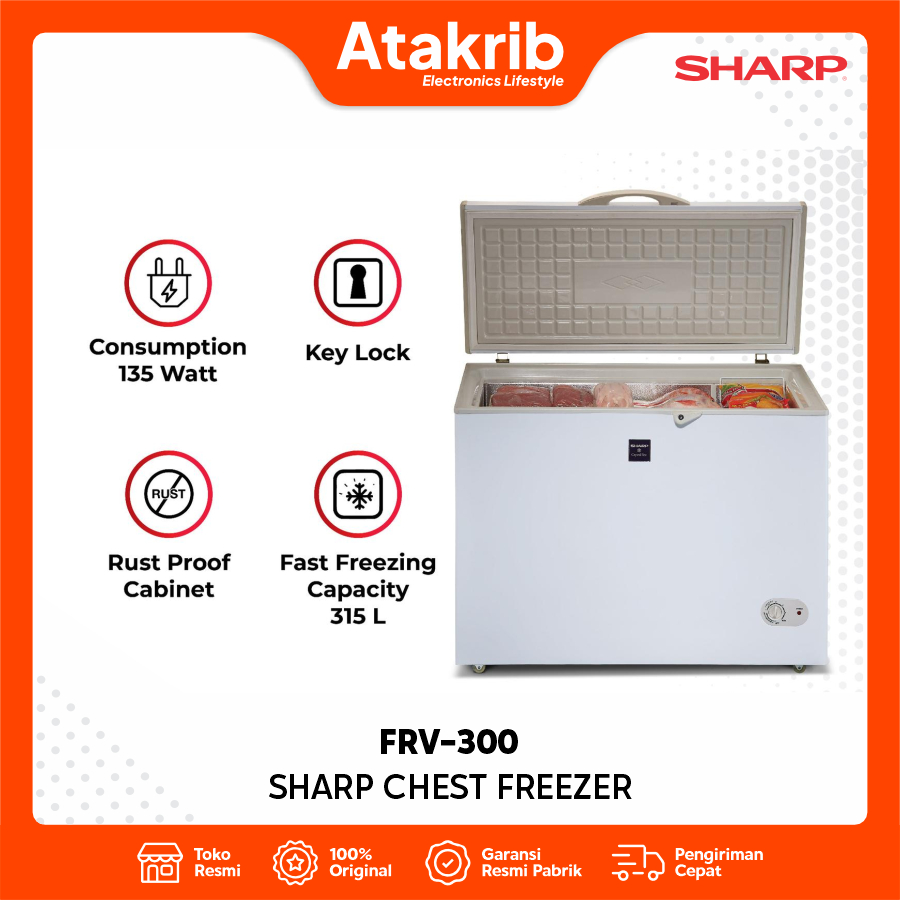 SHARP CHEST FREEZER FRV-300