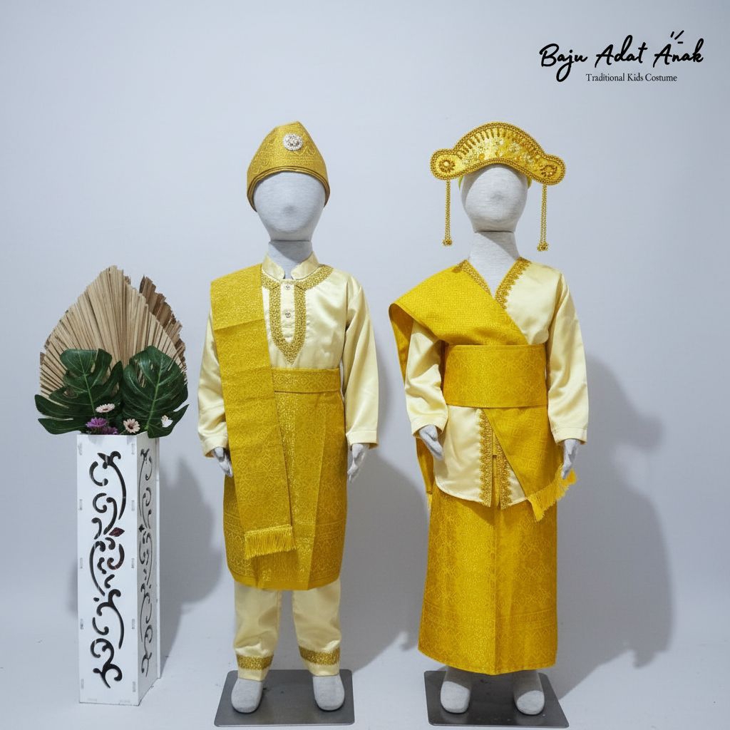 BAJU ADAT RIAU ANAK | PAKAIAN TRADISIONAL KEPULAUAN RIAU | BAJU DAERAH RIAU ANAK LAKI-LAKI | BAJU AD
