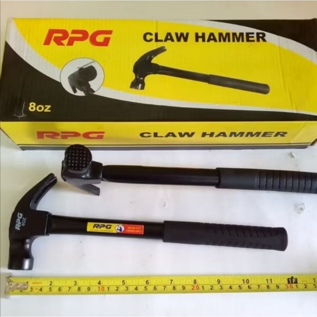 Palu Kambing GG Besi 8 OZ / Palu Kambing Gagang Besi Warna /Claw Hammer /Martil