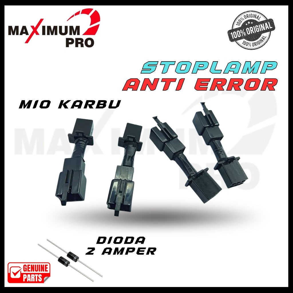 SOKET PNP STOPLAMP ANTI ERROR MIO KARBU MIO KARBURATOR SOCKET LAMPU SENJA LED LAMPU MOTOR