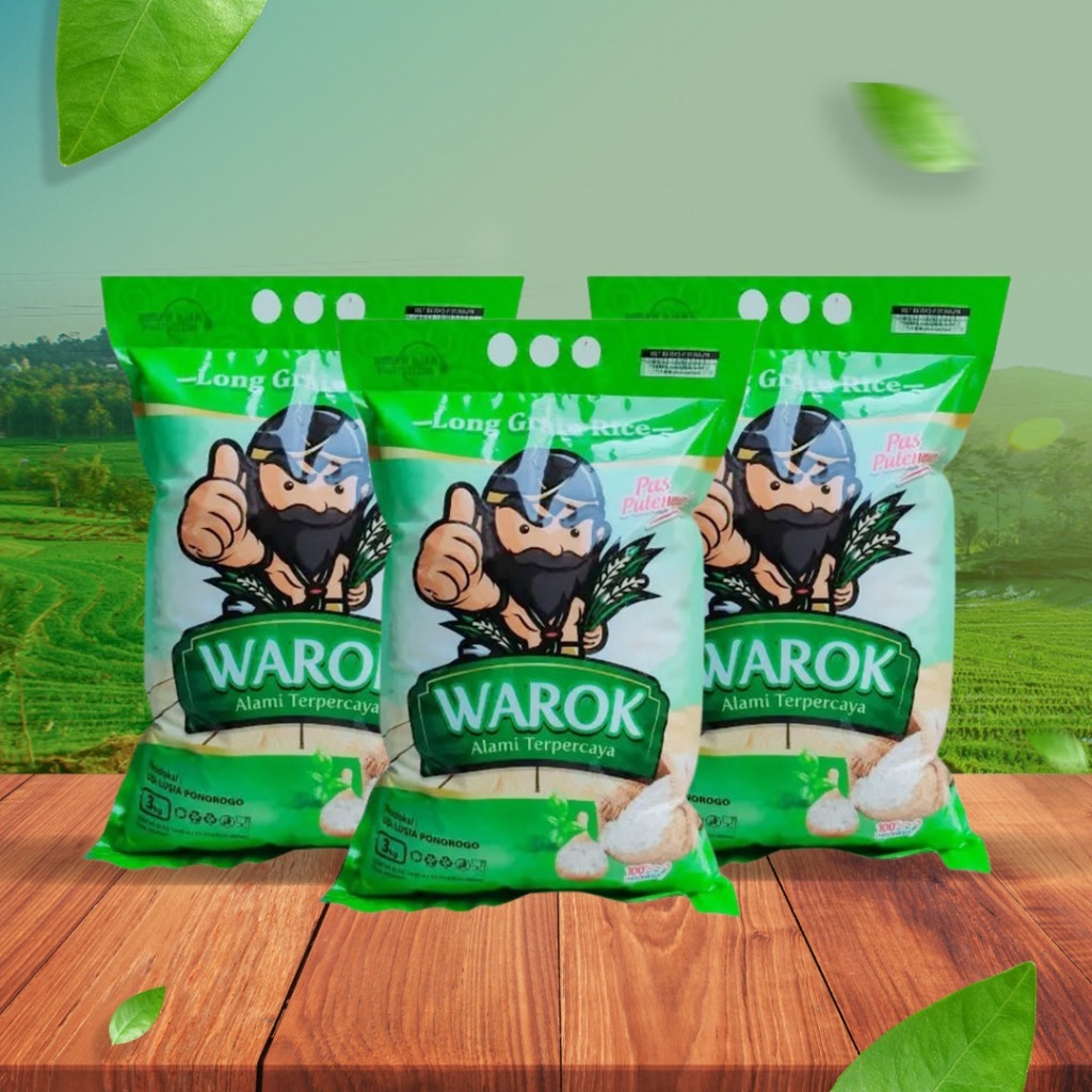 BERAS PREMIUM WAROK HIJAU 5KG TERLARIS MURAH