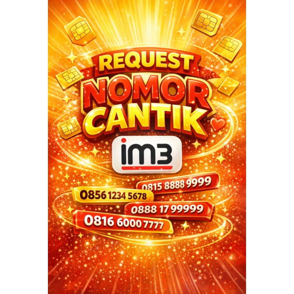 Request nomor cantik suka-suka indosat im3