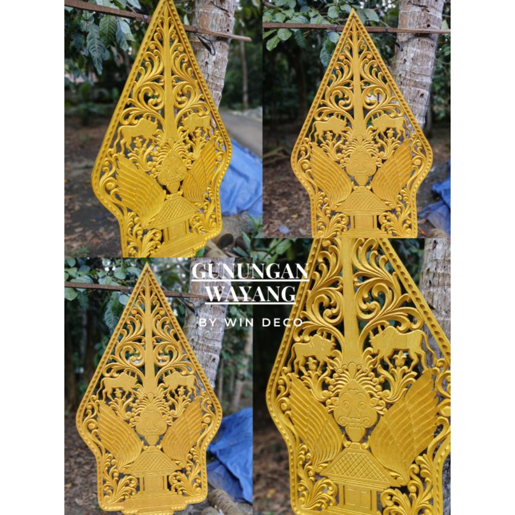 Star+Gunungan wayang dekor bahan spon eva