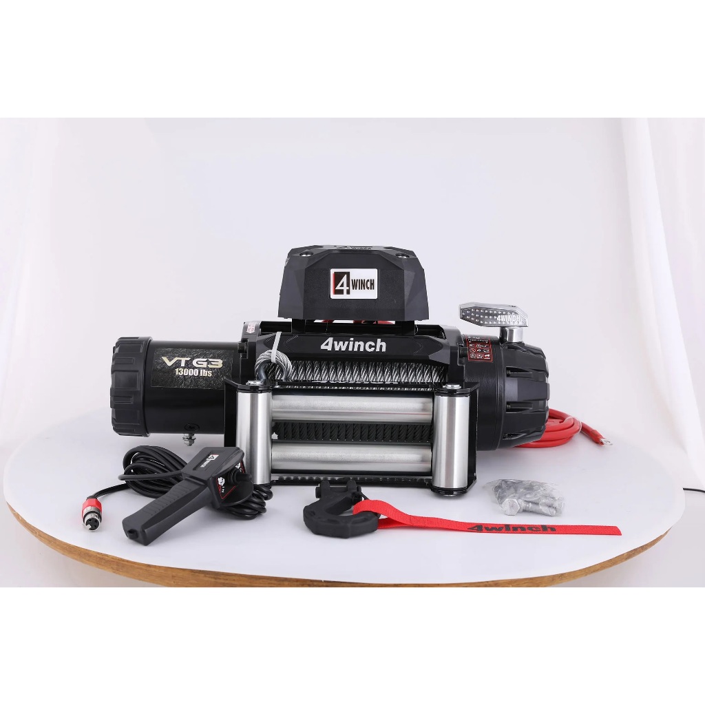 TERLARIS DAN TERMURAH 4winch VT-G3 13000 lbs Plasma Synthetic Rope 12v