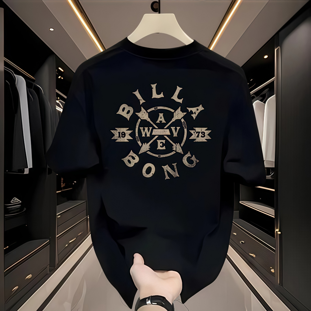 COD  Kaos Oblong 100% Katun Murni - Kaos Basic Pria Billabong - Kualitas Premium - Nyaman Dipakai - 