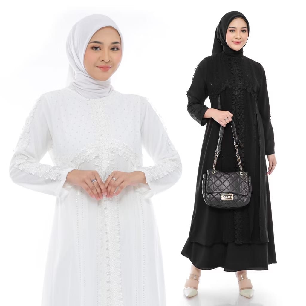 {COUPLE} GAMIS ABAYA TURKEY ALIYA RENDA SIMPLE