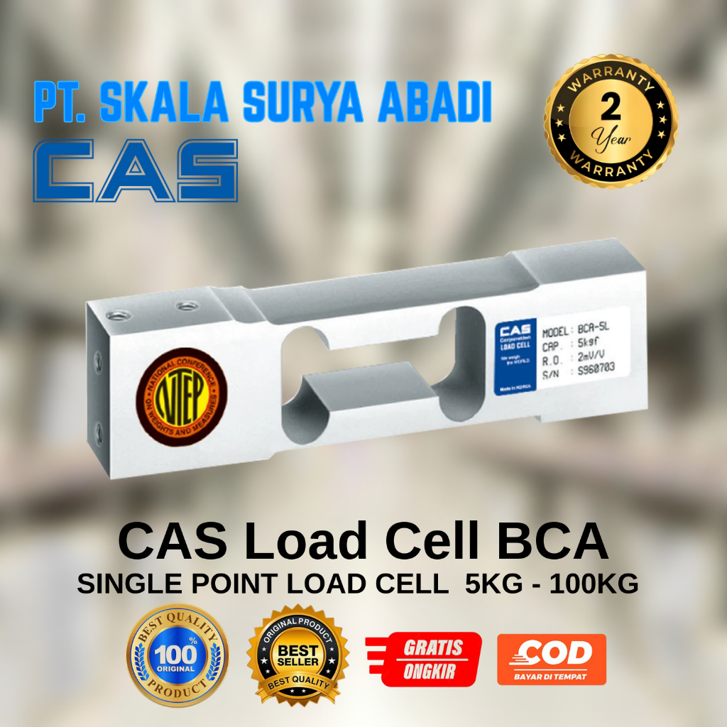Load Cell CAS BCA 5Kg - 100Kg/ Single Point Load Cell / Load Cell Timbangan