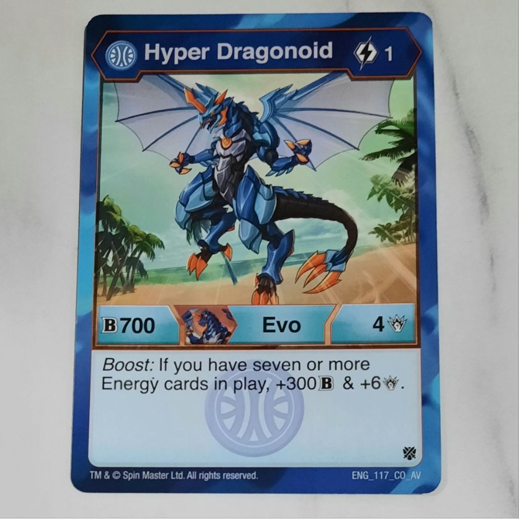 Kartu Bakugan Hyper Dragonoid aquos Evo card tcg spin master