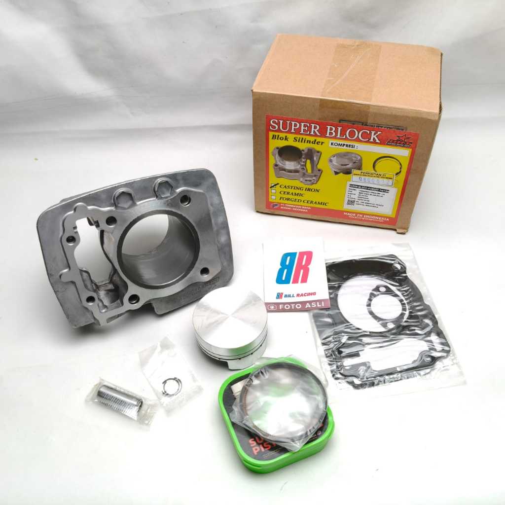 BLOK BRT CAST IRON PISTON CRF 68 MM PISTON FORGED