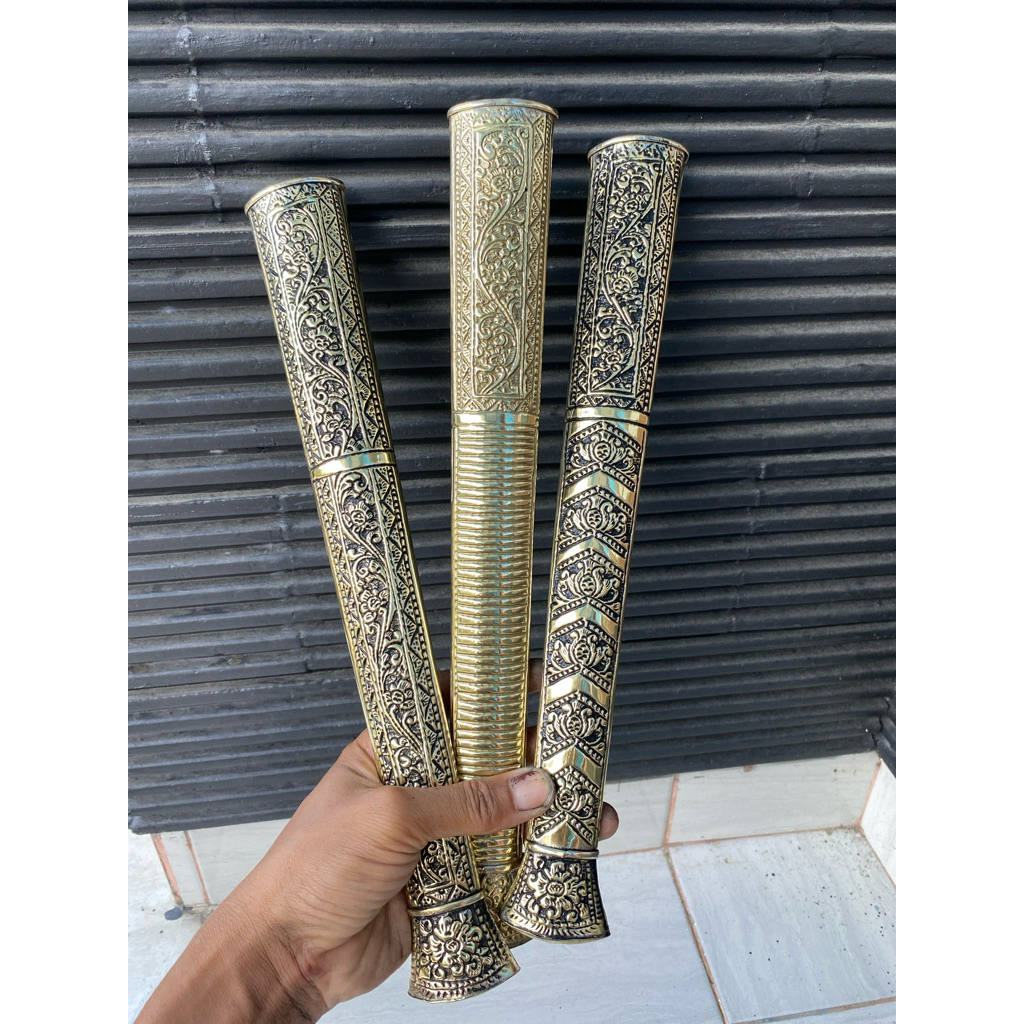 pendok bugis panjang 35cm warna kuning