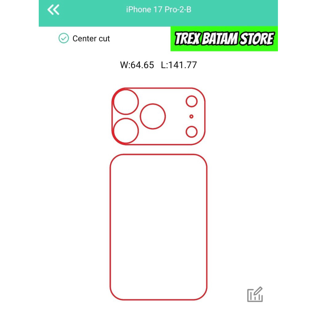 ANTIGORES HYDROGEL BELAKANG IPHONE 17 PRO  [ BATAM ]