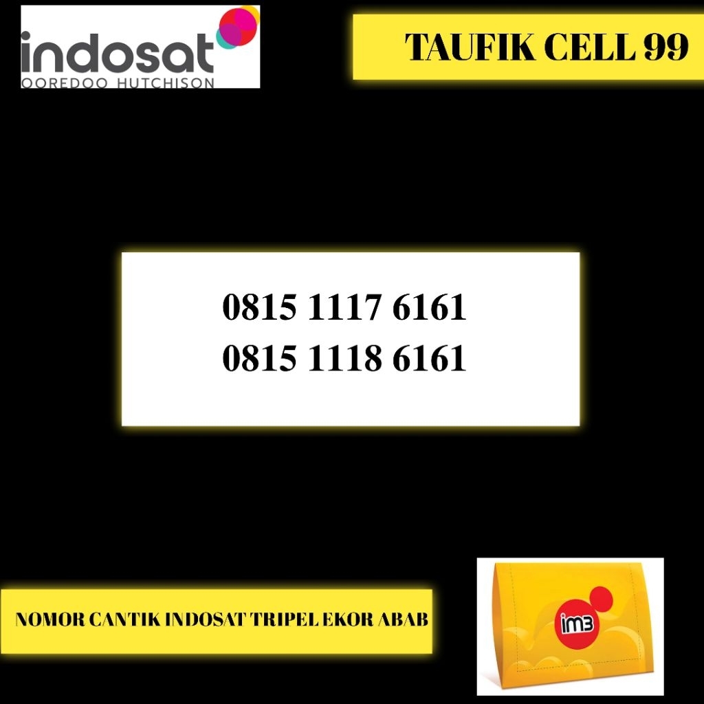 NOMOR CANTIK INDOSAT TRIPEL EKOR ABAB PRABAYAR 4G