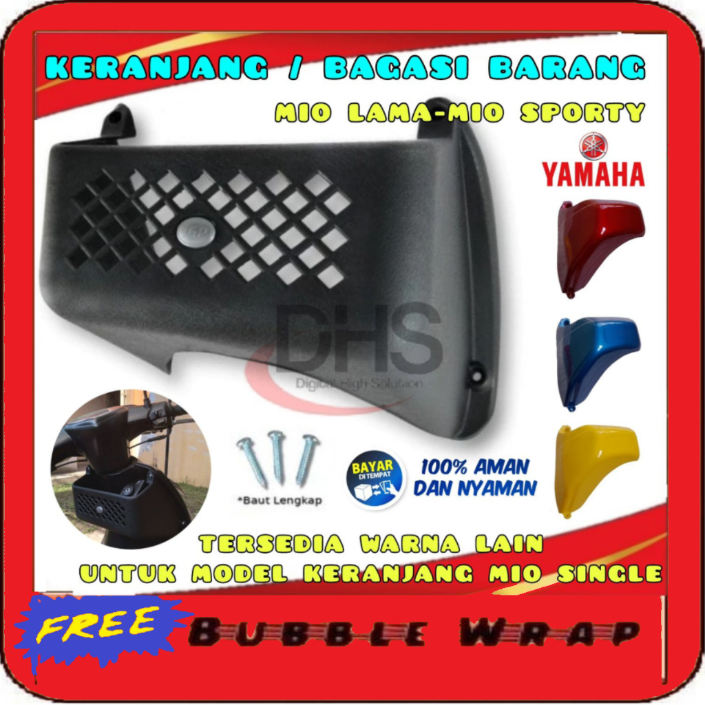 Keranjang mio box dasbor kantong keranjang samping mio sporty hitam TGP