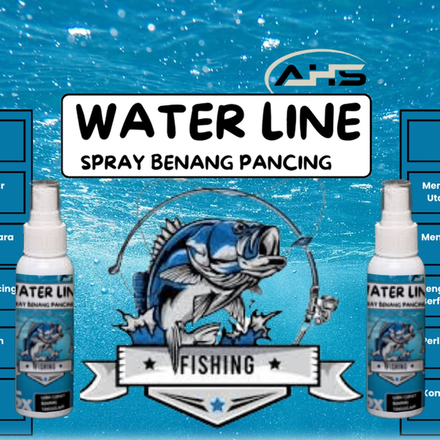 Water Lane Spray Semprotan Cairan Benang Pancing Line & PE Langsung Tengelam Cocok Untuk Segala Jeni