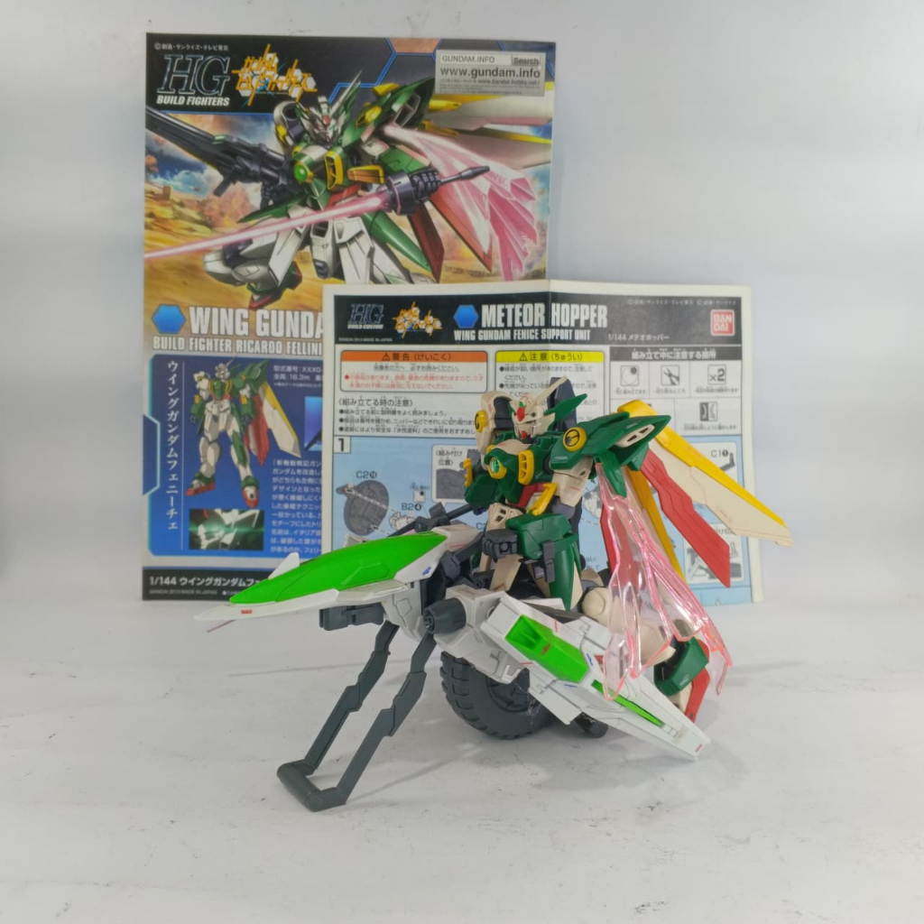 Bandai HGBF Wing Fenice + Meteor Hopper / Model Kit Gundam HG 1/144 2nd Sudah Rakit HS087