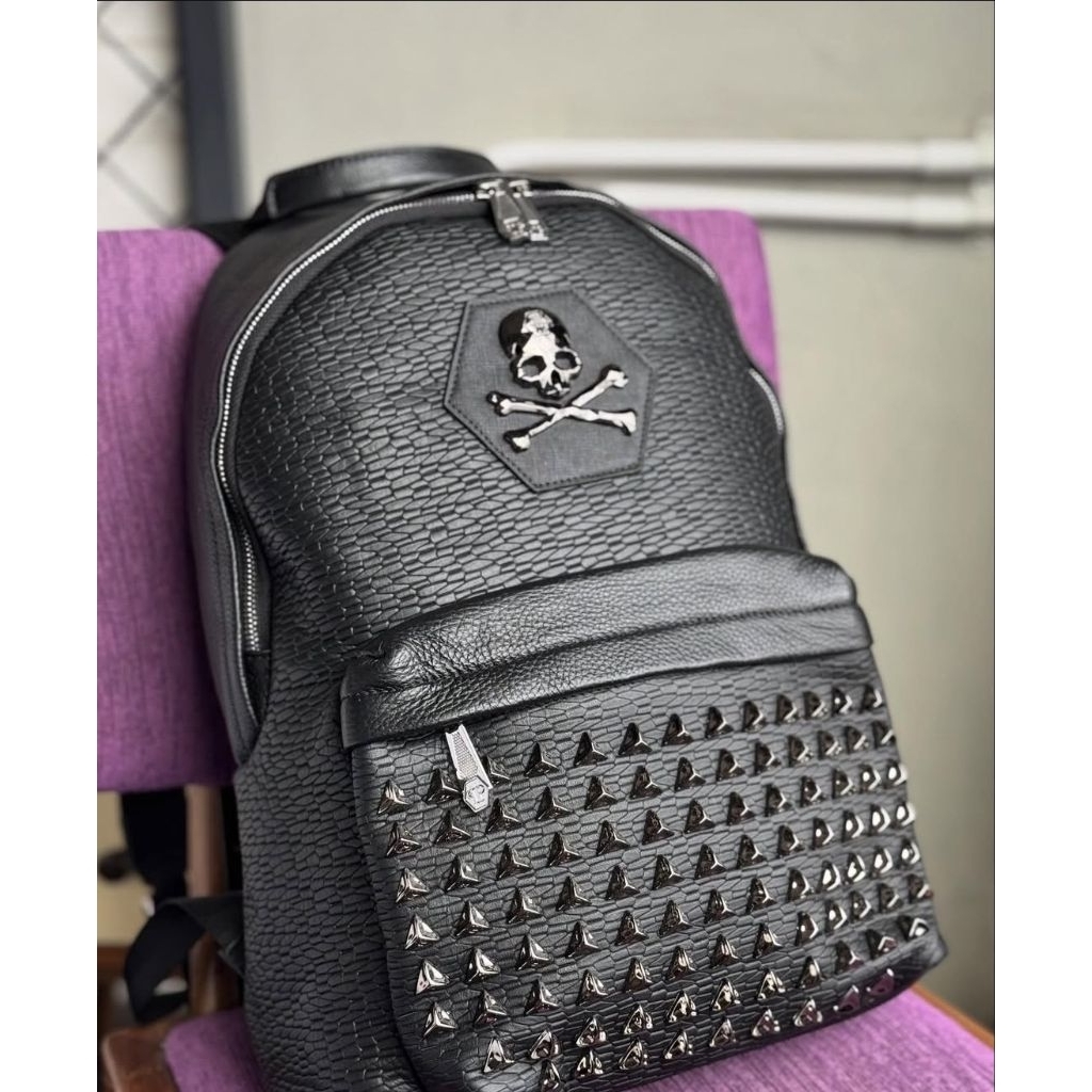 Ransel Philipp Plein Leather Black