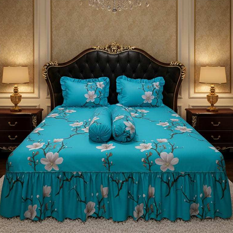 SEPREI RUMBAI SPREI REMPEL MEWAH SEPRAI UKURAN 180X200 160X200 BONUS SARUNG BANTAL DAN GULING