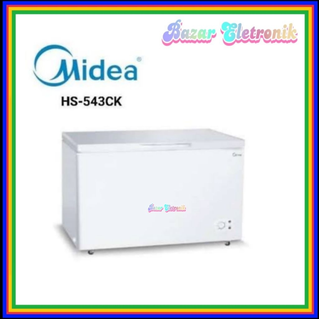 Chest Freezer Midea HS-543CK / Freezer Box Midea 418 Liter / Chest Freezer Kotak HS 543CK